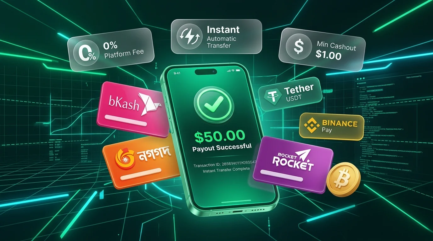 Advertiser Instant Deposit Methods: bKash, Nagad, Binance Pay, and USDT Crypto